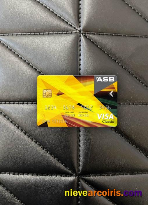New Zealand ASB Bank visa classic card photolook